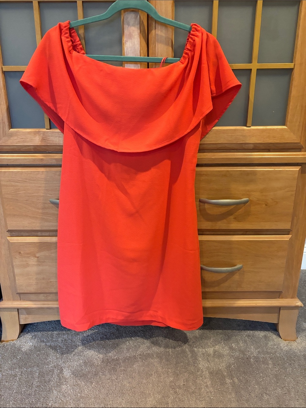 Off-Shoulder Coral Women's Dress